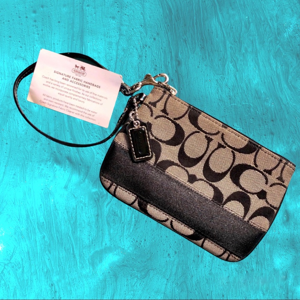Coach corner zip wristlet